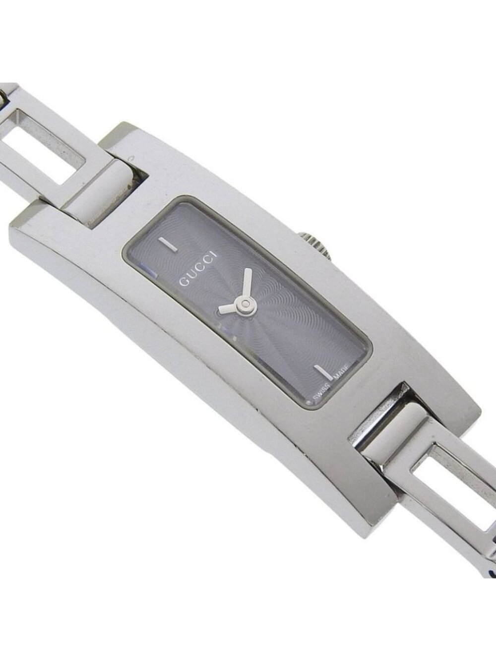 Gucci Stainless Steel Quartz Analog Display Black Dial Watch - Picture 3 of 8